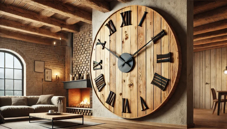 Best Wooden Oversized Wall Clocks for Rustic Interiors